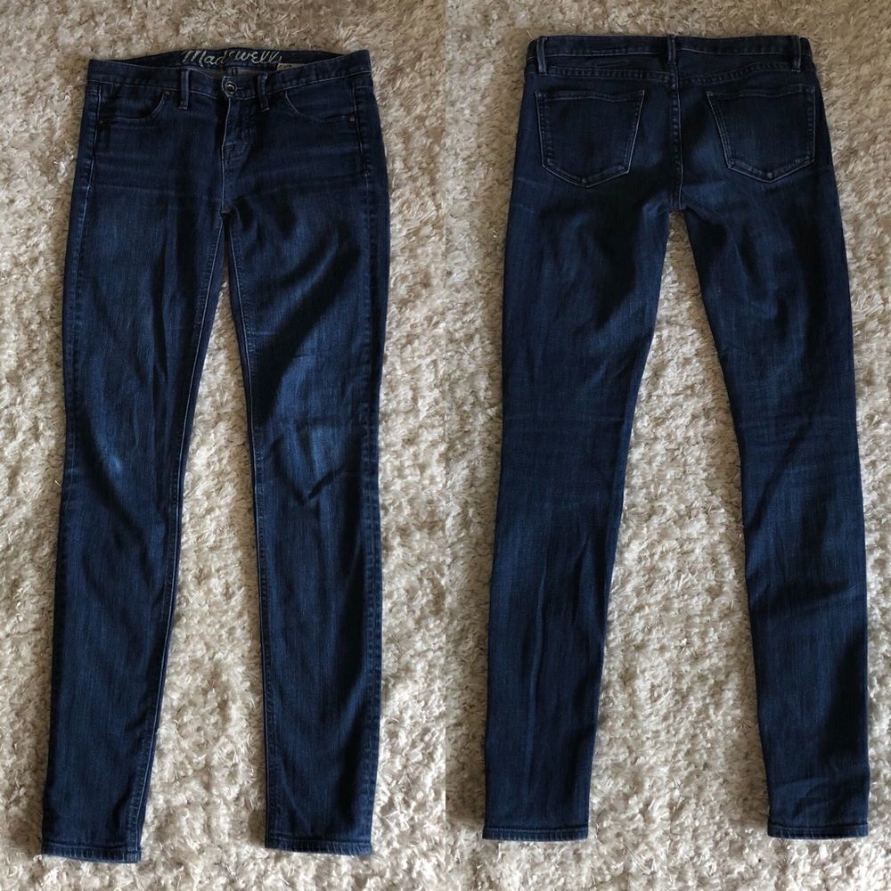 Madewell '37's Medium-Dark Wash Skinny Jeans, 24